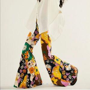 Free people just float on flare jeans